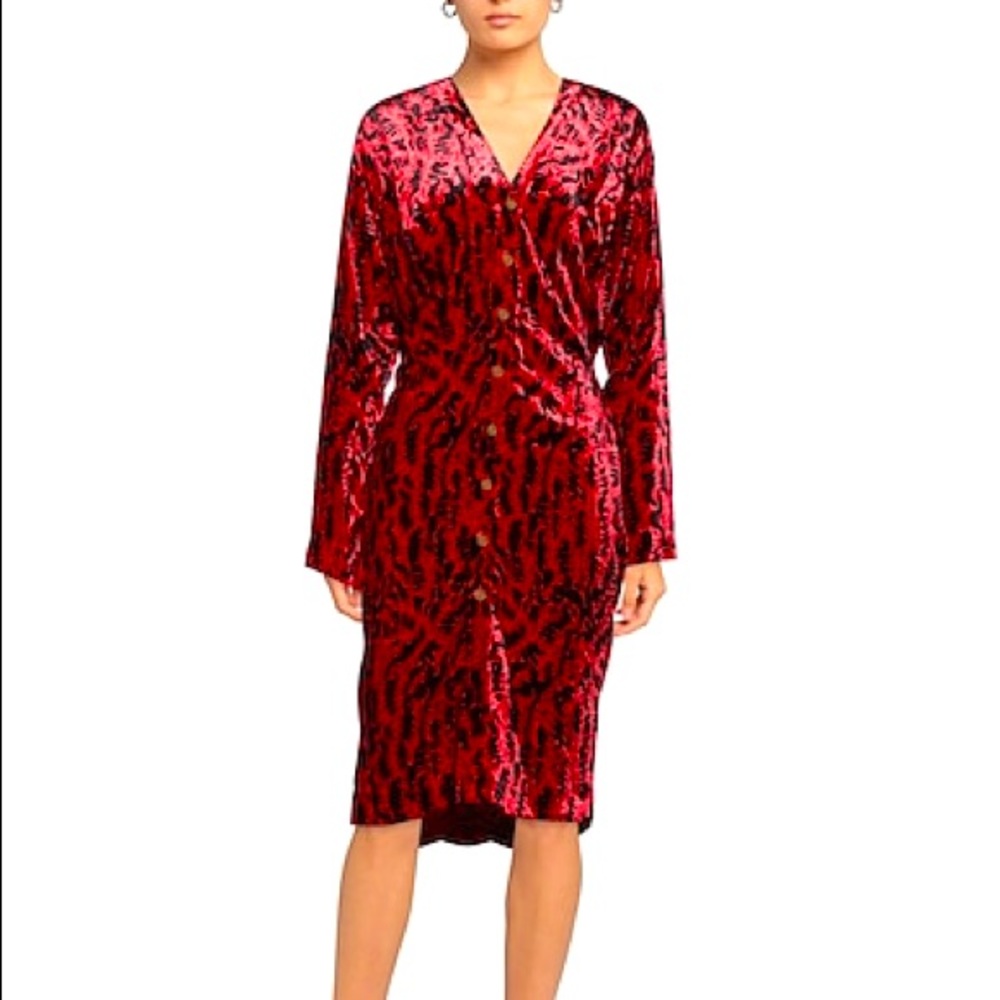 VIVIENNE WESTWOOD Wilma Velvet Midi Dress